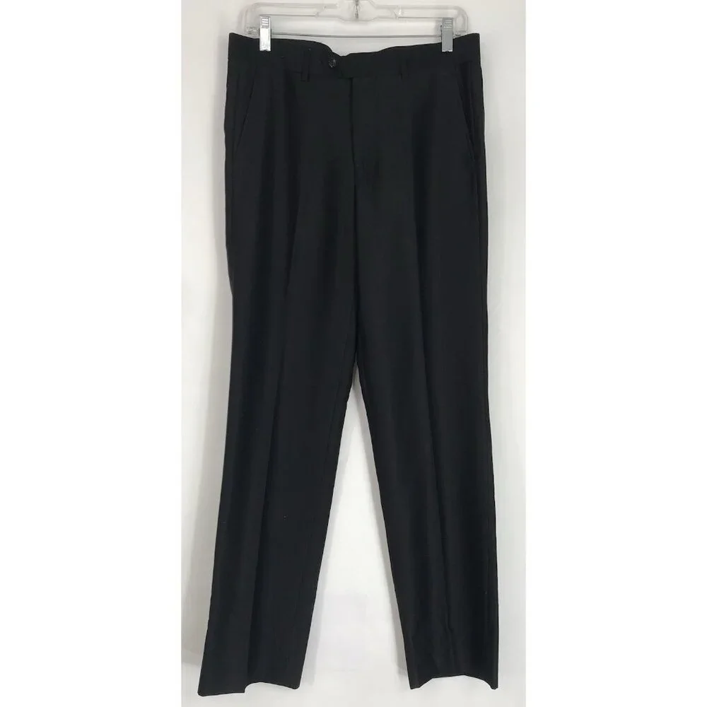 Giovanni Testi Dress‎ Pants Size Size 32 Regular Black Trousers